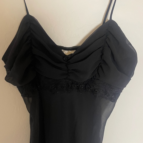 Sexy Sleep Lounge Slip Ruffled Boho Peasant Romantic Night Mini Dress Gown - Picture 10 of 11